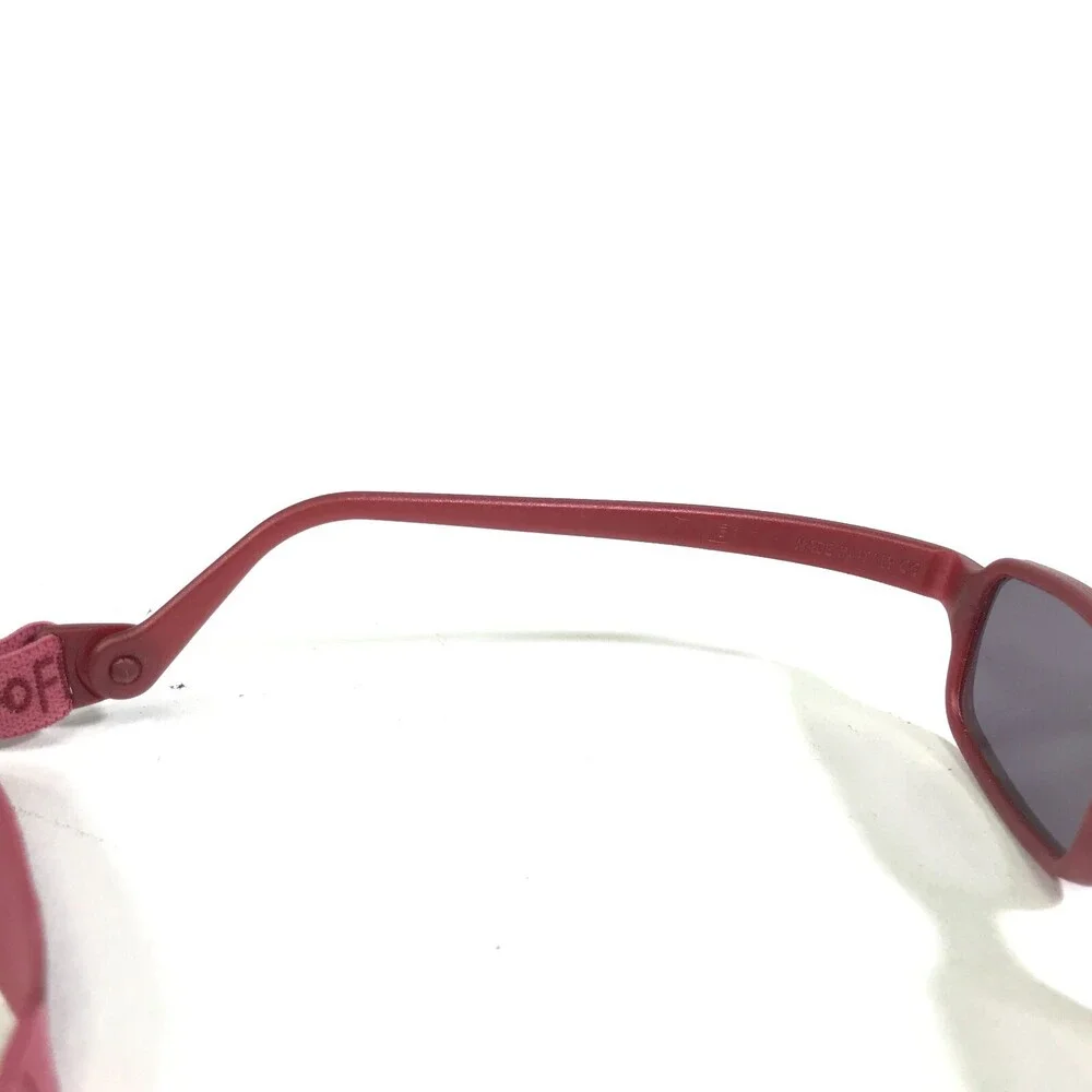 Miraflex Sunglasses NEW BABY 2 Red Rectangular Frames with Purple Lenses